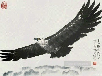  wu - Wu zuoren an eagle old China ink